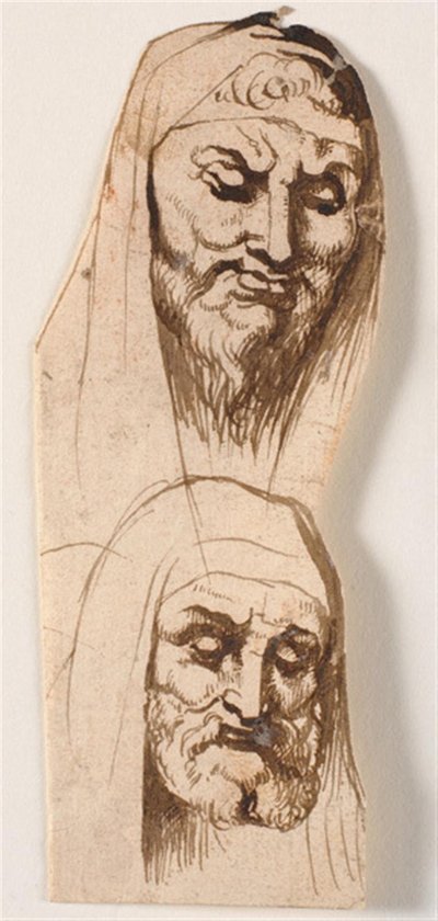2 つの男性の頭 作： Peter Paul Rubens