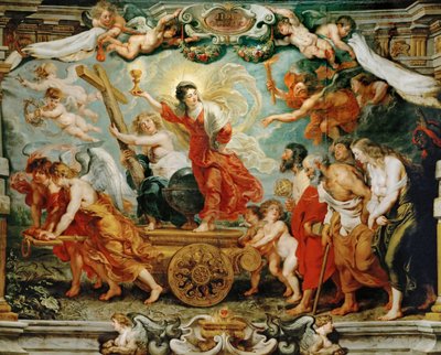 信仰の勝利。宗教改革に対するカトリック信仰の勝利の寓意。 作： Peter Paul Rubens