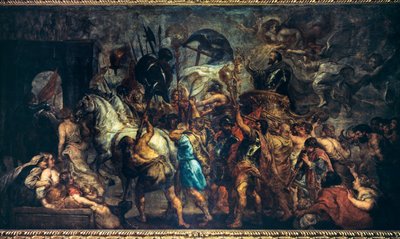 アンリ 4 世のパリでの凱旋 (3 月 22 日) 作： Peter Paul Rubens