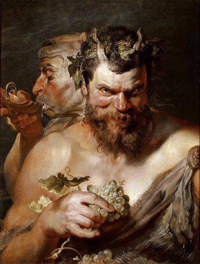 二人のサテュロス、c。 1617-1618。 作： Peter Paul Rubens
