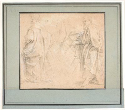 聖アンデレのための二つの習作と古代の司祭（メルキゼデク？）のための習作 作： Peter Paul Rubens