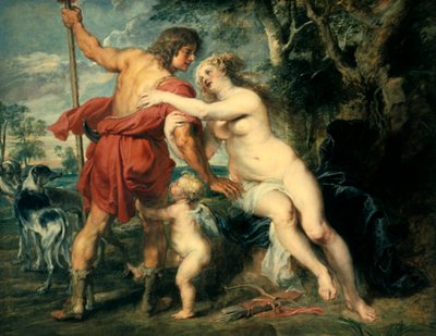 金星とアドニス、c1630 作： Peter Paul Rubens