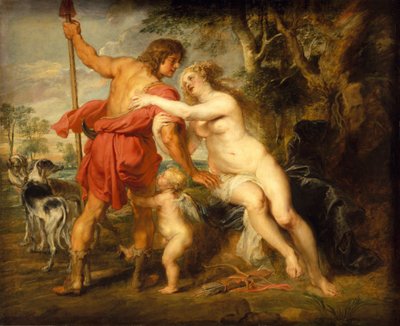 金星とアドニス、おそらく1630年代半ば。 作： Peter Paul Rubens