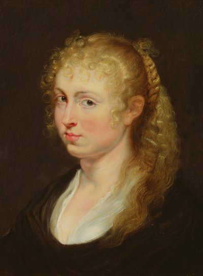 巻き毛を持つ若い女性、1618-20年頃 作： Peter Paul Rubens