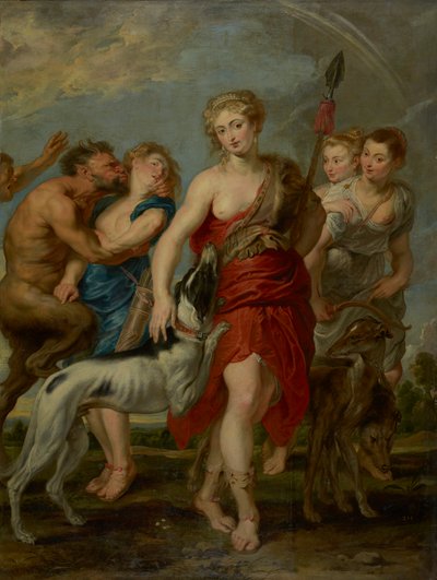 狩りのダイアナと彼女のニンフ、1627-8 作： Peter Paul studio of Rubens