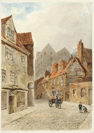 In Pandon (ボード上の紙に鉛筆と水彩) 作： Peter Petersen Toft