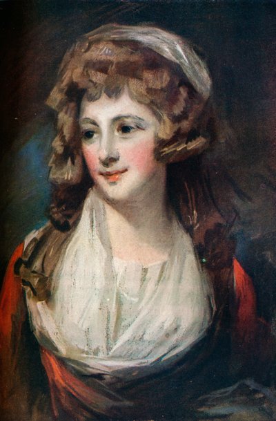 「キャサリン・ホールデン夫人のパステル画」、1775年 作： Peter Romney