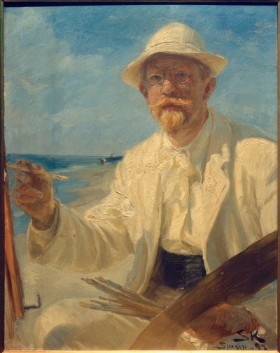 アーティストの自画像 作： Peder Severin Krøyer