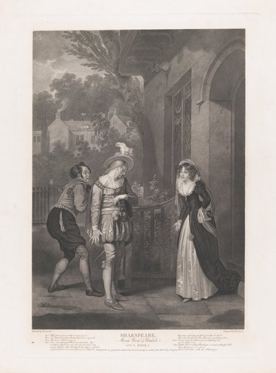 Anne Page, Slender and Shallow Shakespeare, Merry Wives of...、初版は 1792 年、再版は 1852 年です。 作： Peter Simon