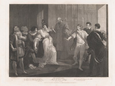 Hero Fainting in Church Shakespeare, Much Ado About Nothing...、初版は 1789 年、再版は 1852 年です。 作： Peter Simon