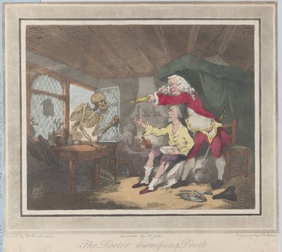 死を否定する医師, 1785., 1785 作： Peter Simon