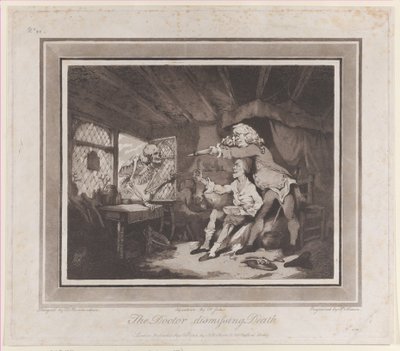1785 年 9 月 15 日、178 年 9 月 15 日、死を否定する医師 作： Peter Simon