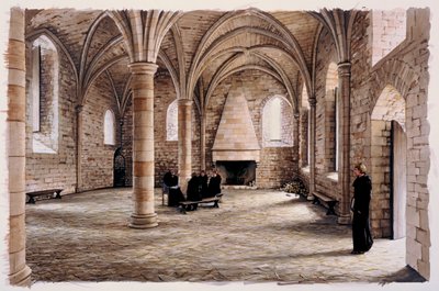 バトル修道院、12世紀、c1990-2010 作： Peter Urmston