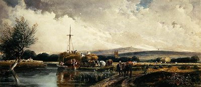 A Village near Dorking （水彩・紙） 作： Peter de Wint