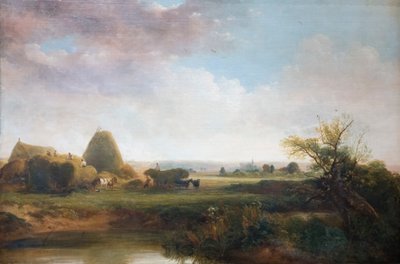 ヘイメイキング 1815-30年頃 キャンバスに油彩 作： Peter de Wint