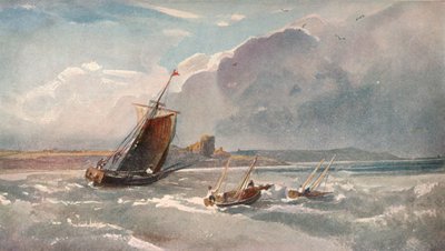 近くの港、c1820 作： Peter de Wint