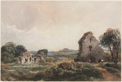 ニース修道院、c。 1840年代。 作： Peter de Wint