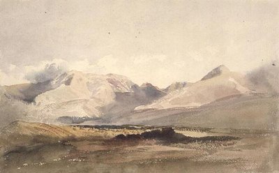 PD.135-1950 ウェストモアランドの山の風景 (水彩) 作： Peter de Wint