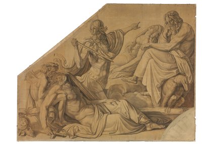 Der Traum des Agamemnon. Karton zu den Deckenbildern der Münchner Glyptothek 作： ピーター・フォン・コーネリアス