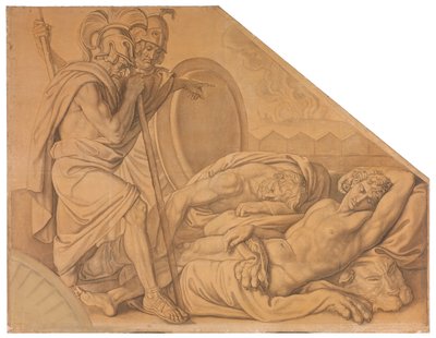 Nestor und Agamemnon wecken den Diomedes 作： ピーター・フォン・コーネリアス