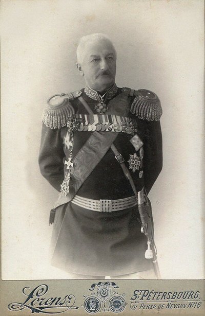 コンスタンチン・パブロビッチ・プレジビアーノ将軍 1840-1905, 1898. 作： Petersburg . Photo studio Alfred Lorens