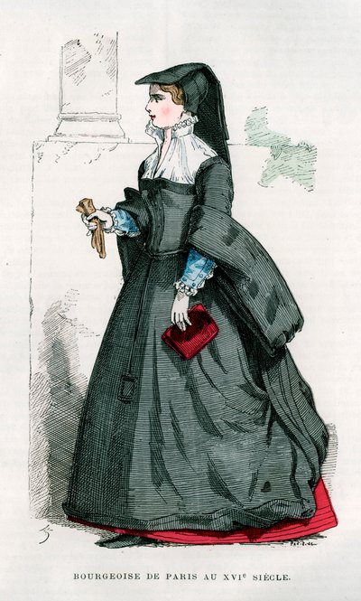 パリのブルジョワーズ、16世紀1882〜1884 作： Petit