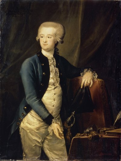 ピョートル・フョードロヴィチ・マルティッツ男爵の肖像 1753-1826, 1785 作： Petro Semyonovich Drozhdin