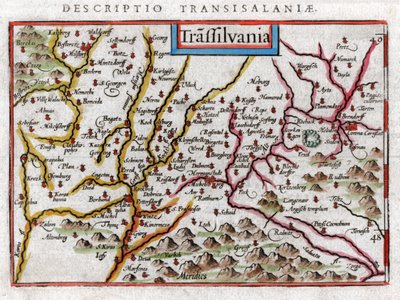 トランシルバニア 1616 の地図 作： Petrus Bertius