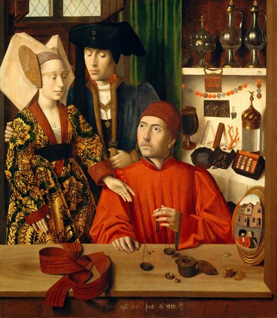 彼の店の金細工人 作： Petrus Christus