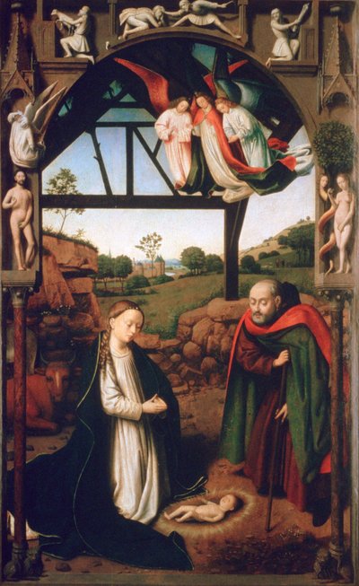 キリスト降誕、1452 作： Petrus Christus