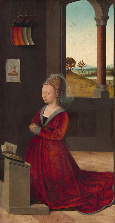 女性ドナーの肖像、c。 1455年。 作： Petrus Christus