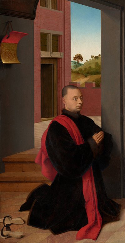 男性ドナーの肖像 作： Petrus Christus