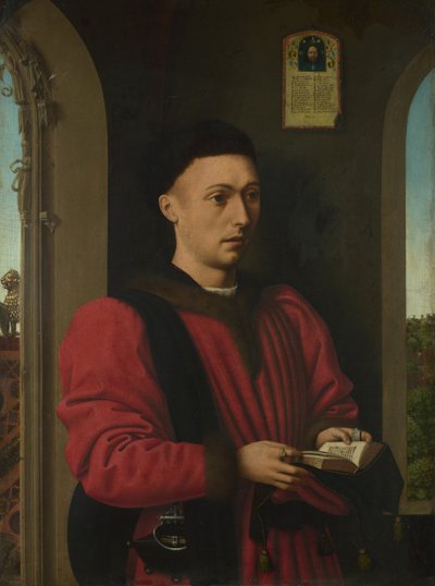 若い男の肖像、1450-1460 作： Petrus Christus