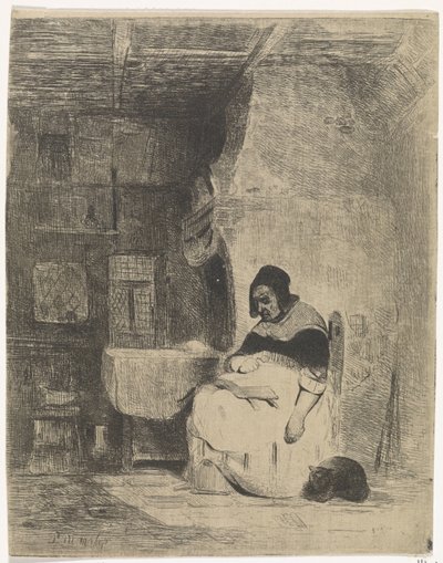 読む女性 作： Petrus Marius Molijn