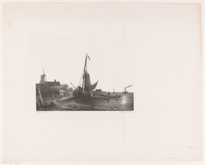 乾燥した土地の帆船 作： Petrus Paulus Schiedges (I)