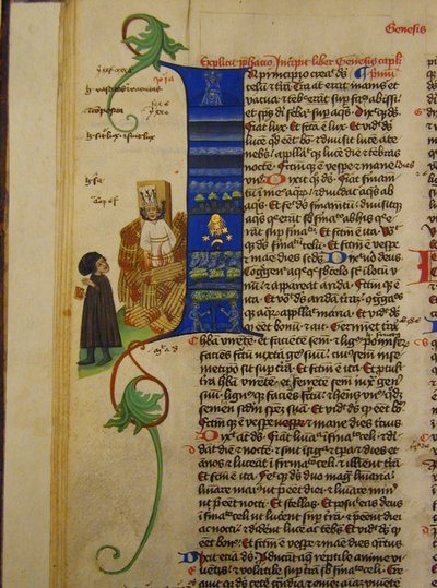 John Hus の焼却 マルティニッツ聖書より 作： Petrus de Mladoniovicz,