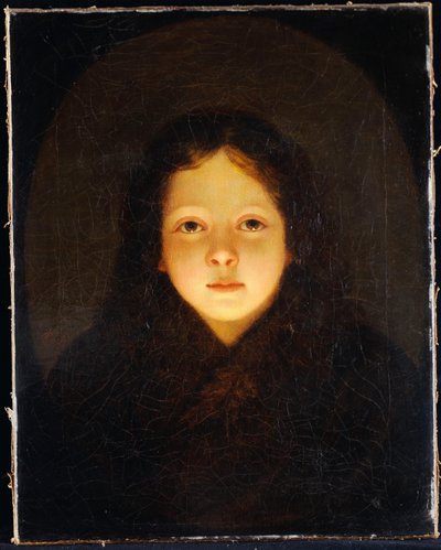 女の子、頭と肩 作： Petrus van Schendel