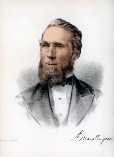 アレクサンダーマッケンジー、カナダの第2首相、c1890。 作： Petter and Galpin Cassell
