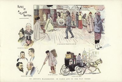 パリとその途中のアーティストの放浪 作： Phil May