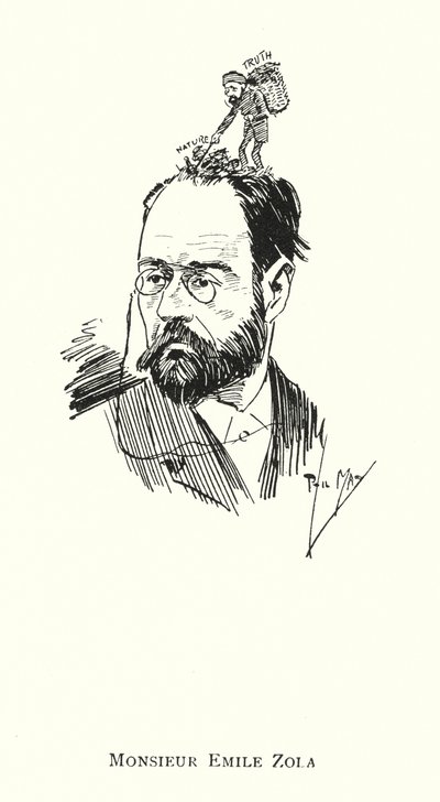 Monsieur Emile Zola（リトグラフ版 作： Phil May