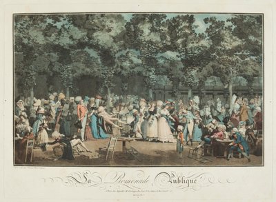 パブリックプロムナード 作： Philibert Louis Debucourt