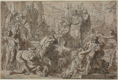 ローマの主題、1700 年代。 作： Philibert Benoît Delarue