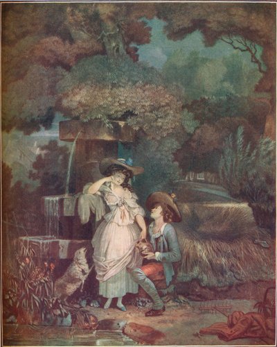 幸運と不幸、または壊れた投手、1787年、1909年. 作： Philibert Louis Debucourt
