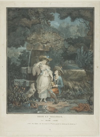 幸運と不運 作： Philibert Louis Debucourt
