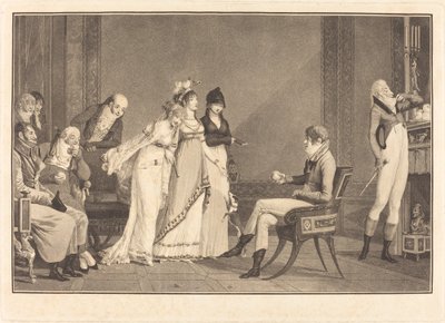 ロランジュ、または現代のパリスの審判 作： Philibert Louis Debucourt