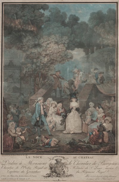 城での結婚式 作： Philibert Louis Debucourt