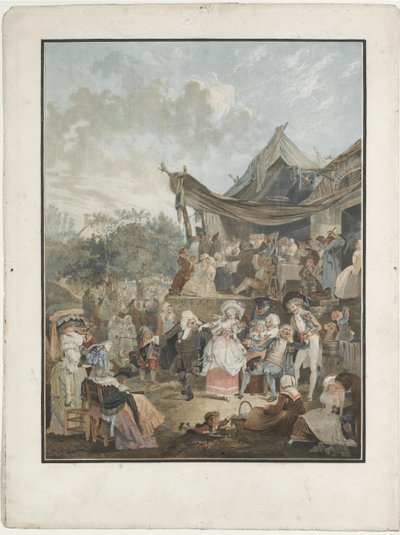 花嫁のメヌエットのメヌエット、1786年 作： Philibert Louis Debucourt