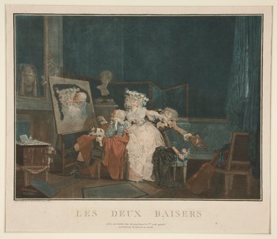二つのキス 作： Philibert Louis Debucourt
