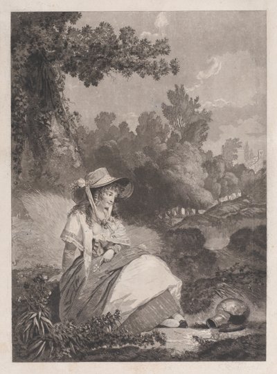 かわいそうなアネット、1795年。 作： Philibert Louis Debucourt