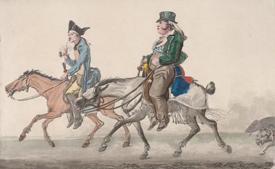 ポワシーへの道、1816年。 作： Philibert Louis Debucourt